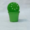Macetero Redondo Plástico Rígido Liso N17 Verde Manzana